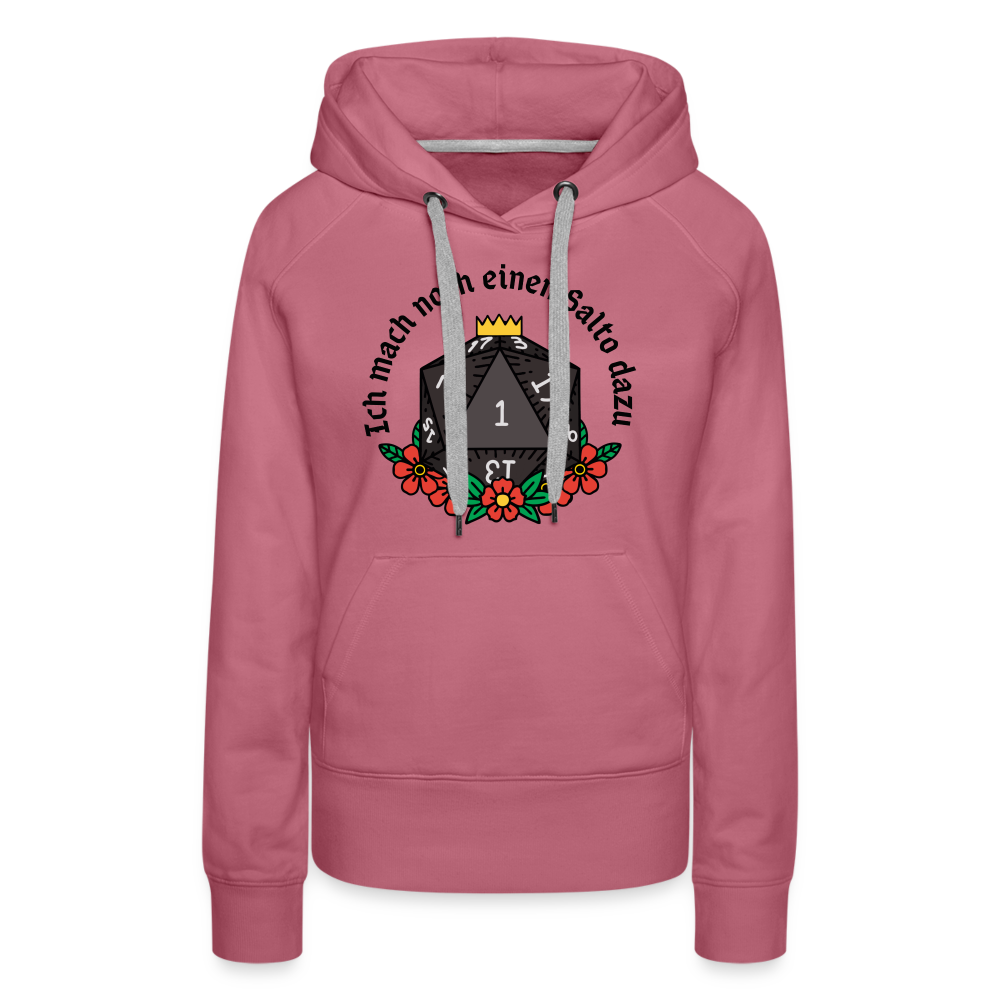 Frauen Premium Hoodie "Ich mach noch einen Salto dazu 1" - Malve