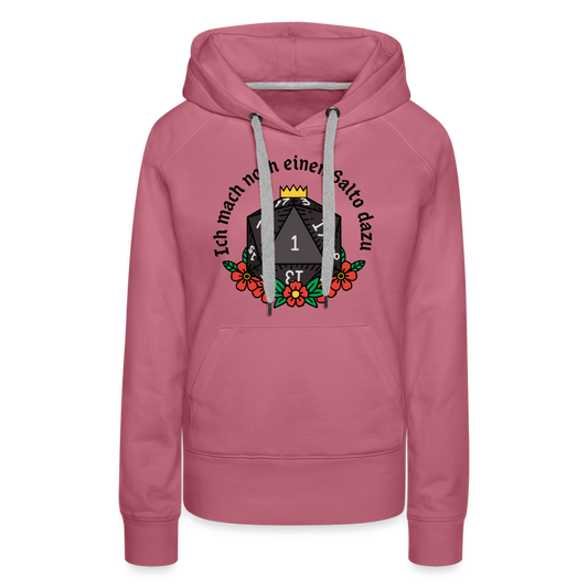 Frauen Premium Hoodie "Ich mach noch einen Salto dazu 1" - Malve