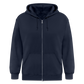 Männer Heavyweight Kapuzenjacke Rote Fäden farbig - Navy
