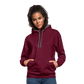 Kontrast-Hoodie Rote Fäden farbig - Weinrot/Anthrazit