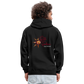 Kontrast-Hoodie Rote Fäden farbig - Schwarz/Gold