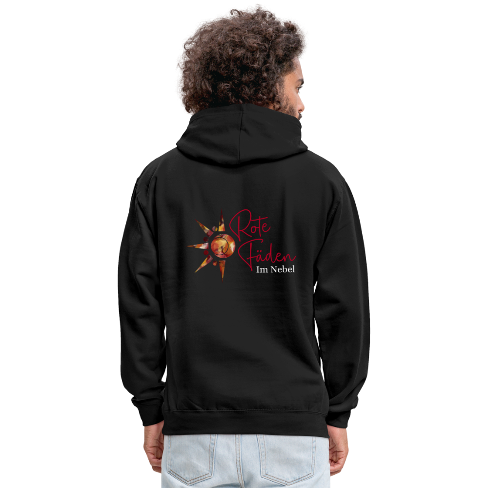 Kontrast-Hoodie Rote Fäden farbig - Schwarz/Gold