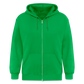 Männer Heavyweight Kapuzenjacke Rote Fäden weiß - Kelly Green