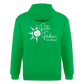 Männer Heavyweight Kapuzenjacke Rote Fäden weiß - Kelly Green